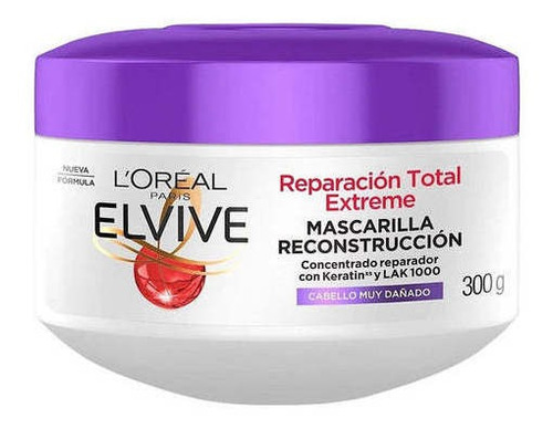 Loreal Elvive Tratamiento Reparación Total Extreme 300g