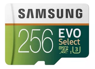 Tarjeta de memoria Samsung MB-ME256GA/AM Evo Select con adaptador SD 256GB