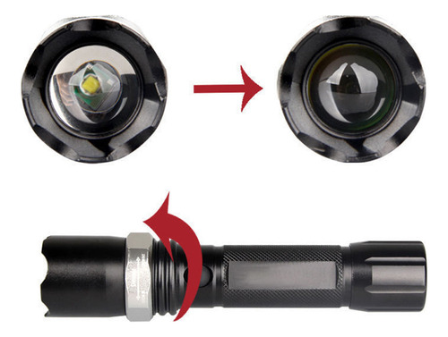 Linterna Recargable Led De Alta Resistencia De 3 W