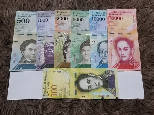 Set Segunda Familia Bolivares Fuertes Colección Numismatica 