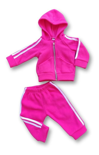 Conjunto Pantalon Buzo + Poleron Bebe Micropolar