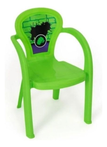 Cadeira Infantil Decorada Esmaga Usual Meninos Suporta 25kg Cor Verde