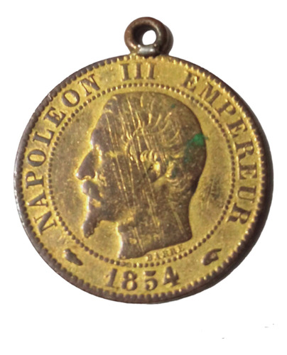 Moneda Imperio Napoleón Iii Año 1854