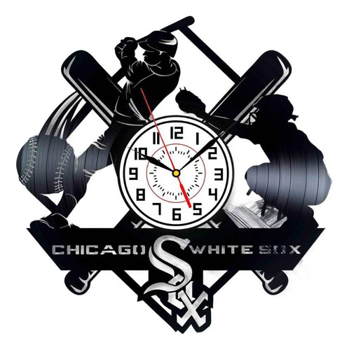 Reloj Corte Laser 3018 Chicago White Sox Bateador Pitcher