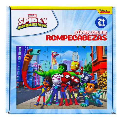 Rompecabezas Puzzle Spidey Y Amigos Disney Marvel 24 Piezas