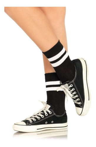 Calcetas Para Mujer Deportivos Negro Rayas 3038 Punk Kilstar