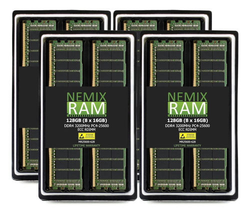 Memoria Registrada Ecc 128 Gb, 8 X 16 Gb Ddrpcrx8 Rdimm Por