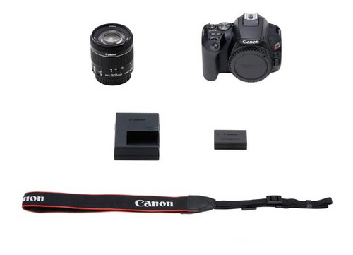 Câmera Canon Dslr 24.1mp, 3 Gravação Full Hd - Ef-s 18-55mm