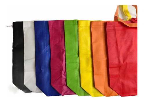 Bolsa Ecologica Reutilizable Colores 34.5x45x12 Cm (24 Pzs)