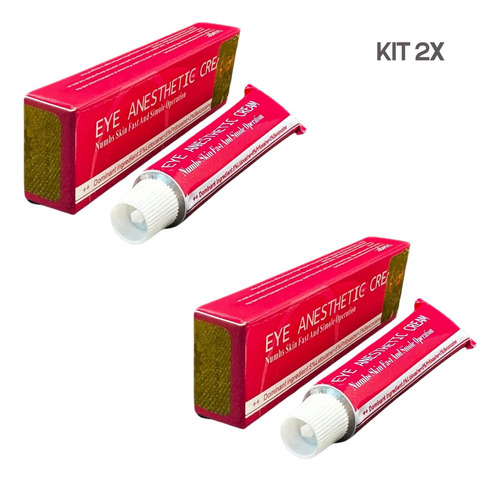 Pomada Eye Anesthetic Cream Tópica Original 10g Kit 2x