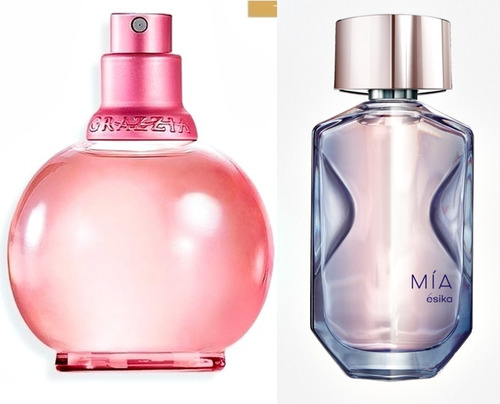 Set De Perfumes Grazzia Rosada + Mia E - mL a $1148