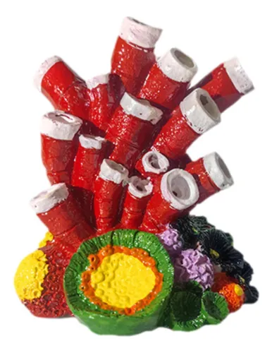 Adorno De Coral De Burbujas, Diseño De Paisaje De Rojo