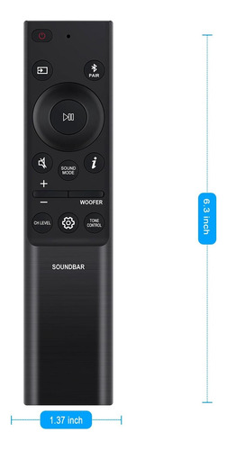 Controlo Remoto De Substituição Para Samsung Soundbar Hw-q60
