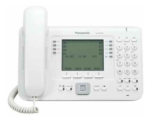 Telefono Ip Estandar Panasonic Pantalla 4.4 Lcd Ethernet /v Color Negro
