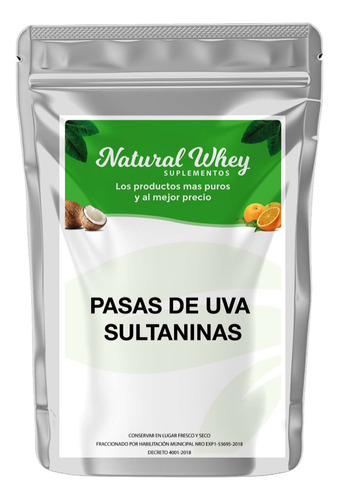 Pasas De Uva Sultaninas 250 Gr