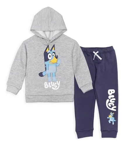 Set De Ropa Bluey Bingo De Forro Polar Para Niños Pequeños,