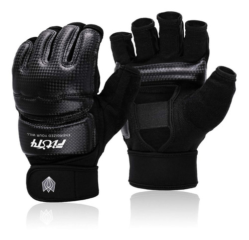 Fitst4 Sports Guantes Mma Grappling Entreno Medium Black