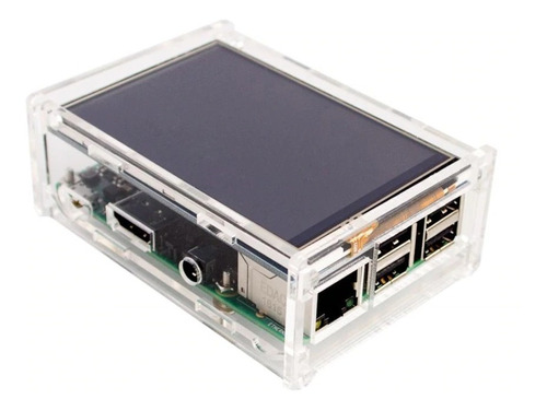 Caja Acrilico Raspberry Pi 3 3b+ Case Compatible Display 3.5