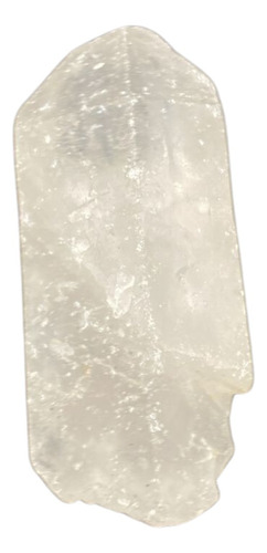 Mediano 1 Cuarzo Punta Semi Bruto 8 Cm ,195 Gm Lechoso / Transparencia / Blanquecino