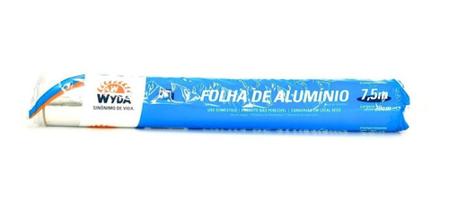 Rollo Aluminio Wyda 7,5 Mt X 45 Cm X 4 Rollos 