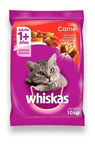 Whiskas Carne 10kg. Despacho Gratis!! En Santiago