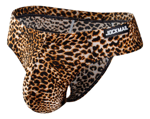 Bikini De Una Sola Tanga Con Estampado De Leopardo Sedoso Pa