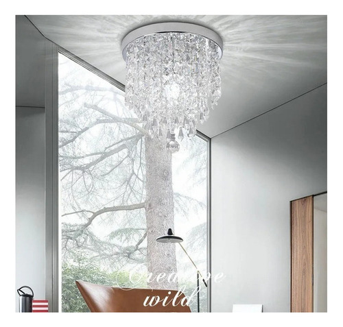 Lámpara Cristal Candelabro Colgante Moderna Elegante