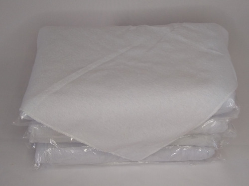 24 Peças Flanela Limpeza Laranja Ou Branca 38x58 Cm Atacado Cor Branco