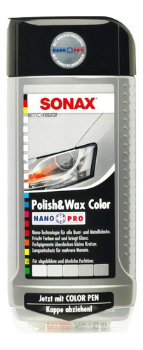 Sonax Polish & Wax Abrillantador Y Cera Color Gris Plata 500