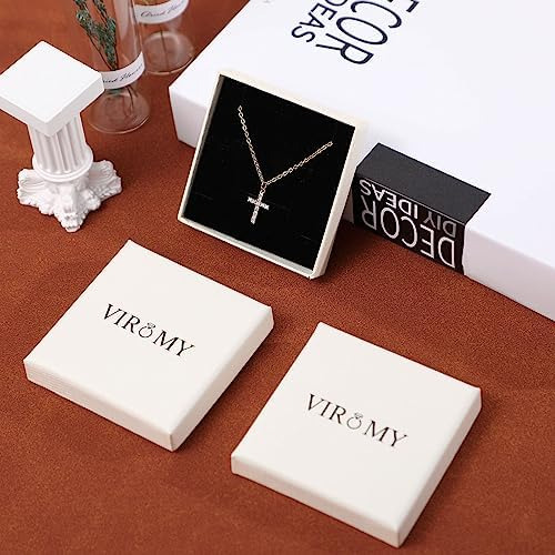Viromy Collares De Oro Con Diamantes Para Mujer Collar De En