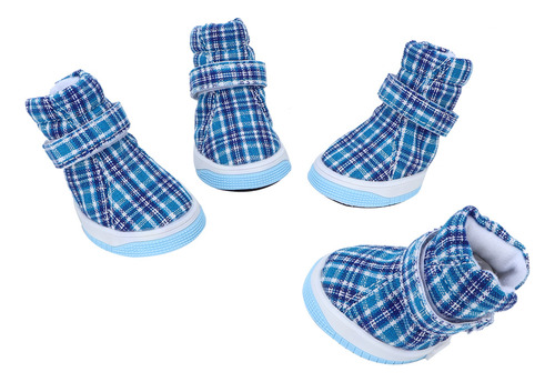 4 Unidades De Zapatos Deportivos Azules Antideslizantes De T