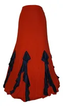 Comprar Pollera Falda Flamenco Roja Con Quillas Negras