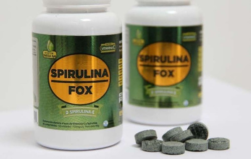 Imagen 1 de 2 de Spirulina Fox + Alga Spirulina Pura +25 Frascos X 120 Comp.
