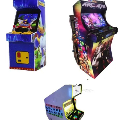 Projeto Arcade Fliperama 60 Modelos - Arquivo Digital Pdf