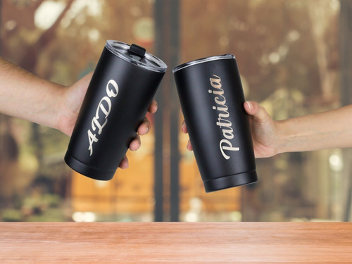 Imagen 4 de 10 de Vaso Termo Acero Inoxidable P/ Cafe 20oz Térmico Tapa Ce-t01