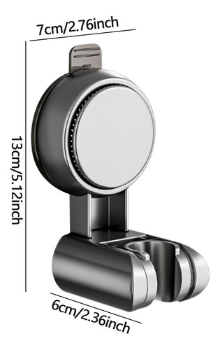 Soporte De Ducha De Pared Para Varilla De Ducha Gris