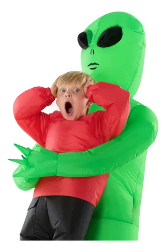Disfraz Inflable De Abducción Alienígena Morph Red Para Niño