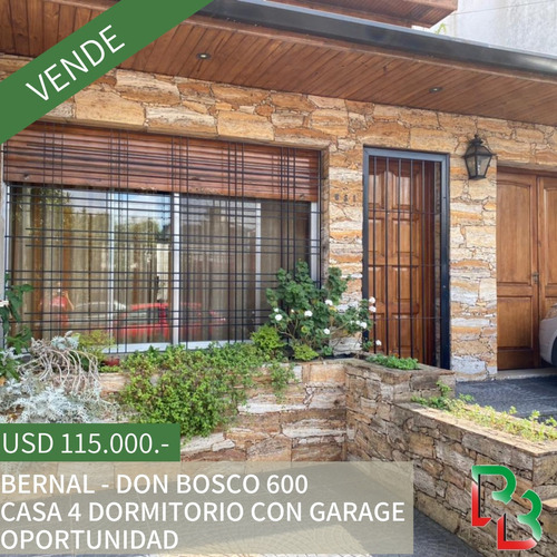 Vende Casa Con 4 Dormitorios - Bernal