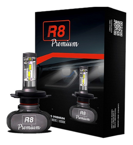Imagem 1 de 6 de Kit Led 9012 Hir2 Ultraled R8 Premium 6000k 50w