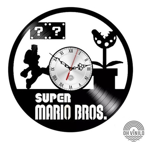 Super Mario Bros Reloj De Pared Y Escritorio Regalo Delivery
