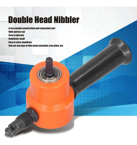 Accesorio De Broca Ajustable 360° De Cabezal Doble Nibbler