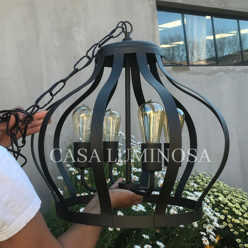  Araña Lámpara Colgante De Techo  4 Luces E27 Cod 366