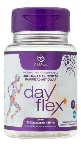 Dayflex Colágeno Tipo 2 Suplemento Vitamina D E K Akmos