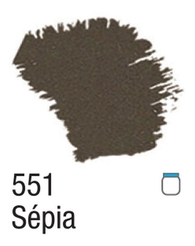 Tinta Acrilica Fosca 37ml Acrilex - Grupo 1 Cor 551-sépia