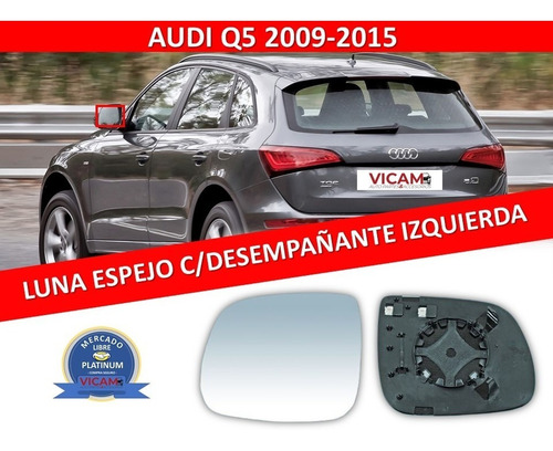Luna Espejo C/desempañante Audi Q5 2009-2015 Izquierda