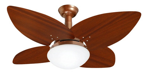 Ventilador De Teto Jet Aspen Cobre 4pás Jequitibá 220v