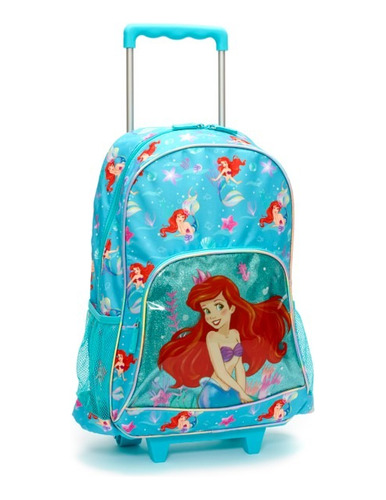 Ariel La Sirenita Mochila Escolar Con Ruedas -  Disney Store