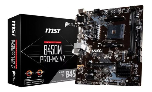 Msi Motherboard B450m Pro-m2 V2 Ddr4 Am4 Ppct