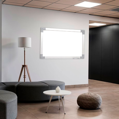 Lousa Quadro Branco Magnético 180x120cm Soft Alumínio Prime Stalo