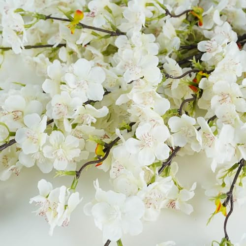 8 Piezas De Flores De Cerezo Artificial De 40 De Tallos De